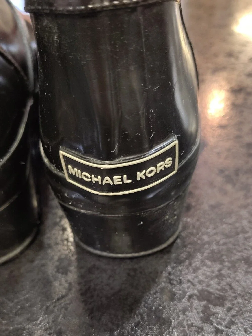 Michael Kors Black Tall Rain Boots